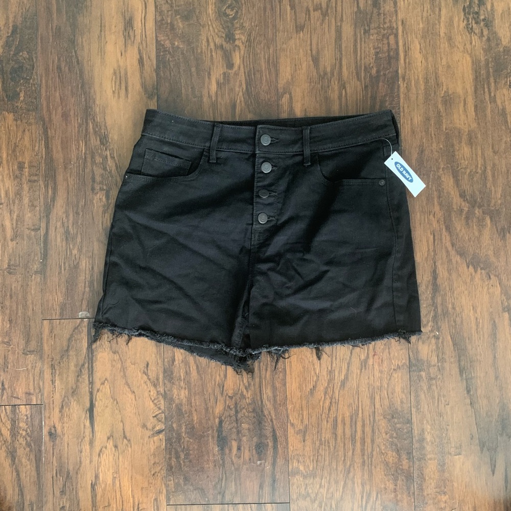 Old Navy denim shorts, High Rise, Sz 12, NWT